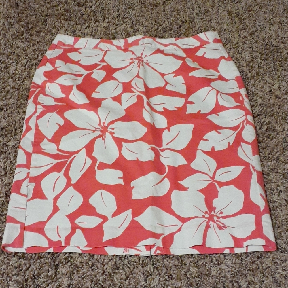 Pink Hawaiian pencil skirt